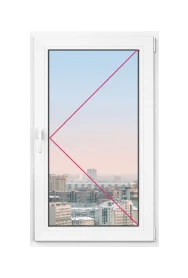 Одностворчатое окно Rehau Blitz 600x800 - фото - 1